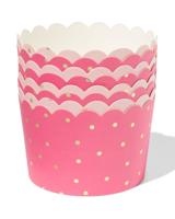 HEMA Bakjes ⌀9.3x6cm papier prinses - 8 stuks (roze)