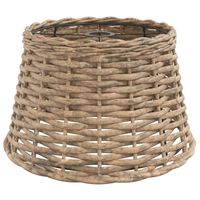 The Living Store - Wicker lampenkap - Plafondlamp en Tafellamp - Ø38 x 23 cm - Bruin - thumbnail