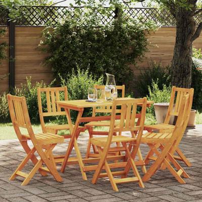 Tuinstoel 6 pcs Bruin 36 x 46 x 86cm Massief acaciahout