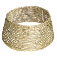 Kerstboomrok/kerstboommand - naturel - gevlochten - D42 cm en H23 cm - voor kerstboom van 180-210 cm