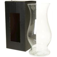 Vaas kelkvorm van transparant glas 40 cm   -