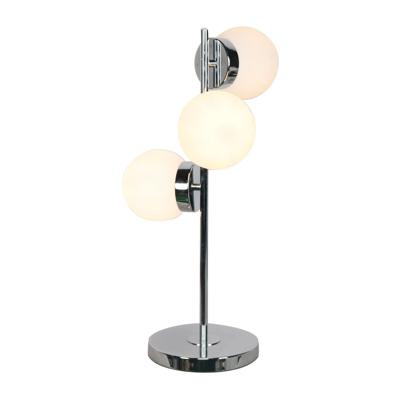 Bureaulamp DKD Home Decor 26 x 26 x 59 cm Kristal Zilverkleurig Metaal Wit 220 V 50 W 23 x 23 x 49 cm
