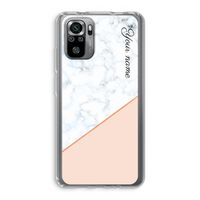 Marmer in stijl: Xiaomi Redmi Note 10S Transparant Hoesje