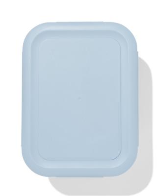 HEMA Lunchbox 19.8x14.8x8cm Lichtblauw-bruin