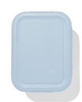 HEMA Lunchbox 19.8x14.8x8cm Lichtblauw-bruin