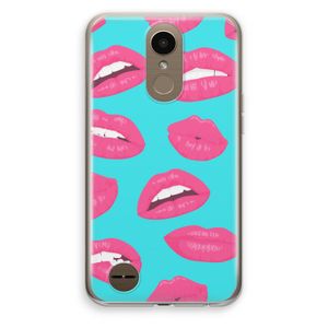 Bite my lip: LG K10 (2017) Transparant Hoesje