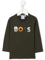 BOSS Kidswear t-shirt à logo imprimé - Vert