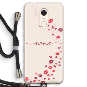 Kusjes: Xiaomi Redmi 5 Transparant Hoesje met koord