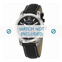 Horlogeband Tissot T600025440 / T610025414 Leder Zwart 19mm
