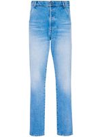 Balmain jean slim à taille basse - Bleu - thumbnail