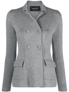 Fabiana Filippi cardigan à boutonnière croisée - Gris