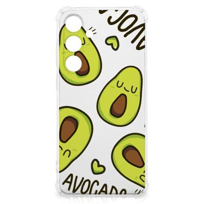 Samsung Galaxy S24 FE Stevig | Bumper Hoesje | Avocado Singing Samsung Galaxy S24 FE Stevig | Bumper Hoesje | Avocado Singing