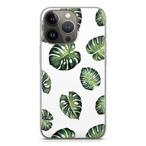 Tropische bladeren: iPhone 13 Pro Transparant Hoesje