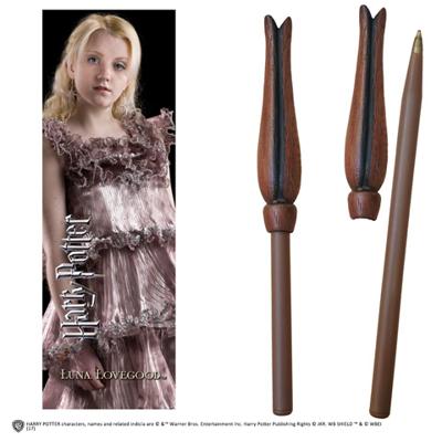 Luna Lovegood toverstok pen en boekenlegger