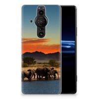 Sony Xperia Pro-I | TPU Hoesje | Olifanten