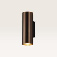 Wandlamp Mirano bronzo - GU10-fitting - Cilindervormige spot - Minimalistisch design - IP20 voor binnen