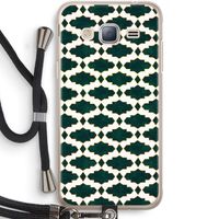 Moroccan tiles: Samsung Galaxy J3 (2016) Transparant Hoesje met koord