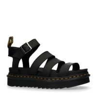 Dr. Martens Blaire Brando leren plateau sandalen zwart - thumbnail
