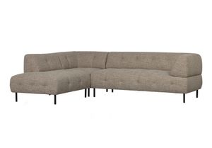 WOOOD Exclusive Hoekbank 'Lloyd' Links, Woven, kleur Bruin Melange