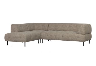 WOOOD Hoekbank 'Lloyd' Links, Woven, kleur Bruin Melange