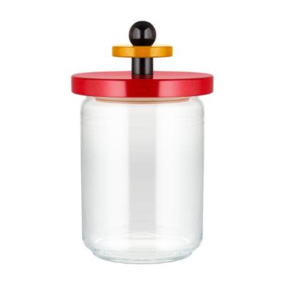 Alessi Voorraadpot Twergi - ES16/100 - Rood - ø 12 cm / 1 Liter - door Ettore Sotsass
