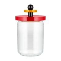 Alessi Voorraadpot Twergi - ES16/100 - Rood - ø 12 cm / 1 Liter - door Ettore Sotsass