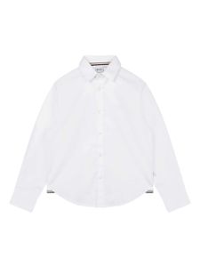 BOSS Kidswear chemise à logo brodé - Blanc