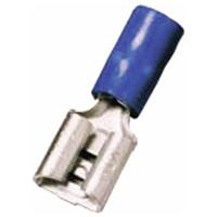 Intercable 180873 Platte stekker (female) Insteekbreedte: 2.80 mm Insteekdikte: 0.80 mm Deels geïsoleerd Blauw 1 stuk(s)