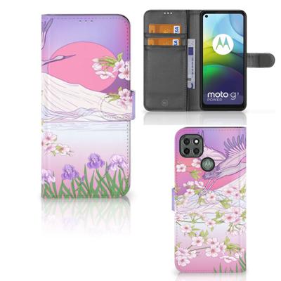 Motorola Moto G9 Power | Telefoonhoesje | Met pasjeshouder | Bird Flying