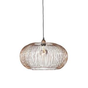 QAZQA Industriële hanglamp koper 49 cm - Finn