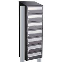 Allux Hive Set 1-Breed, 7-Hoog Met Dak Op Statief Antraciet - 40030065_1x7ds