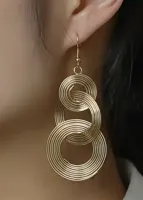 Stijlvolle Cirkelontwerp Oorbellen - Sieraden - Spiritueelboek.nl