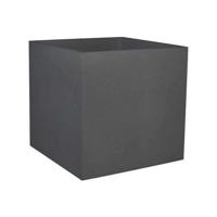 EDA PLASTIC Graphit Vierkant bloemblad - 57 L - 49,5 x 49,5 x 49,5 cm - houtskoolgrijs