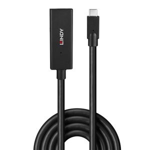 Lindy 43364 USB-kabel 5 m USB 3.2 Gen 2 (3.1 Gen 2) USB C Zwart