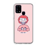 Hartje: Samsung Galaxy M31 Transparant Hoesje