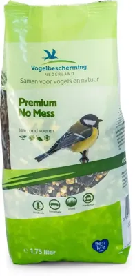Vogelbescherming Nederland premium no mess vogelvoer 1,75 liter