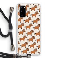 Pony: Samsung Galaxy S20 Transparant Hoesje met koord Pony: Samsung Galaxy S20 Transparant Hoesje met koord