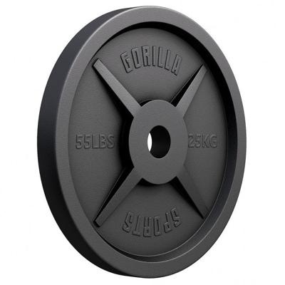 Olympische Halterschijf 25 kg Gietijzer Zwart 50/51 MM