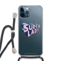 Superlady: iPhone 13 Pro Max Transparant Hoesje met koord