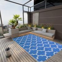 VidaXL Buitenkleed arakil 190x290 cm polypropeen blauw