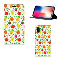 Apple iPhone X | Xs | Flip Style Cover | Fruits