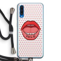 Yolo Denise: Samsung Galaxy A50 Transparant Hoesje met koord