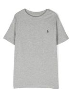 Ralph Lauren Kids logo-embroidered cotton T-shirt - Gris - thumbnail