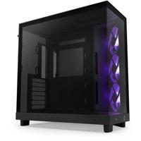 Mid-Tower behuizing - NZXT - H6 Flow RGB - Dubbele kamer - Inclusief RGB-fans - Zwart