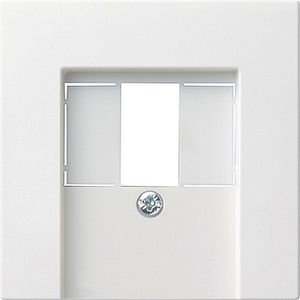 Gira inzetplaat voor USB - stereoaansluitingv 55 zuiverwit glanzend wit 027603