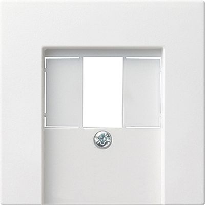 Gira inzetplaat voor USB - stereoaansluitingv 55 zuiverwit glanzend wit 027603
