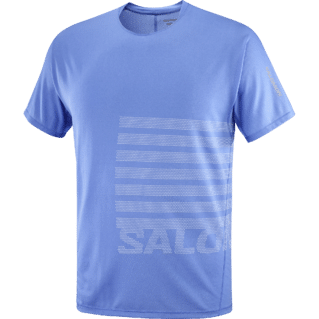 Salomon Sense aero ss tee gfx heren - BLAUW - Heren