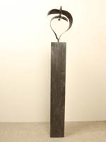 Bronzen beeld 2 vogels boven elkaar, 34 cm Bronzen beeld 2 vogels boven elkaar, 34 cm