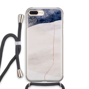Stone White: iPhone 7 PLUS Transparant Hoesje met koord