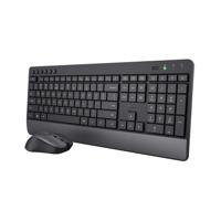 Trust TREZO WIRELESS DESKSET ECO BE AZERTY BE Desktop accessoire Zwart